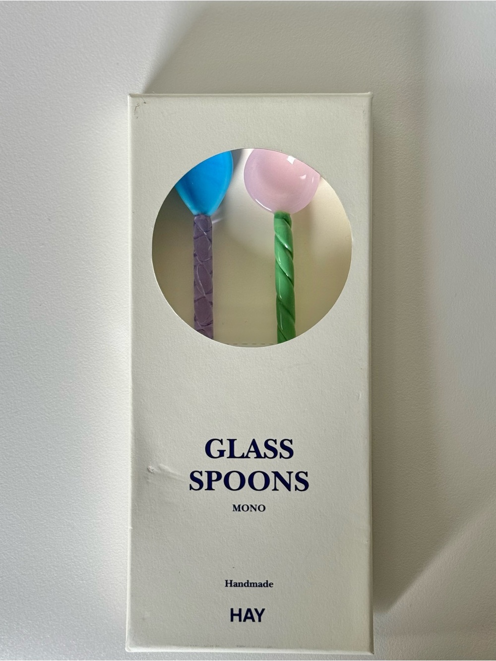 HAY Set of 2 - Twisted Glass Spoons